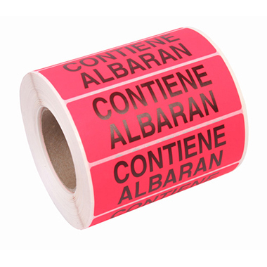 Rollo 200 etiquetas 100 x 40 mm contiene albarán