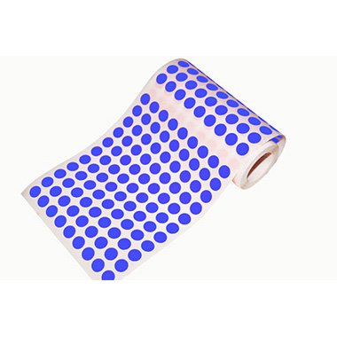 Caja rollo 5.643 gomets círculo pequeño azul