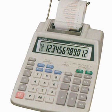Calculadora Aurora impresora 12 dígitos PR710