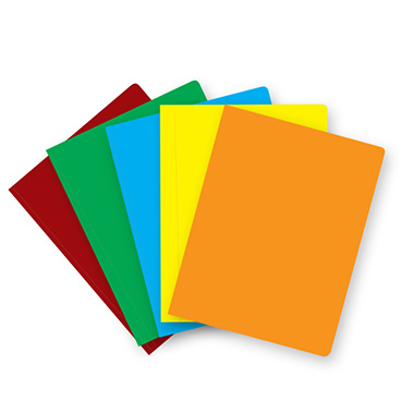 Pack 50 subcarpetas folio color intenso naranja 240 g