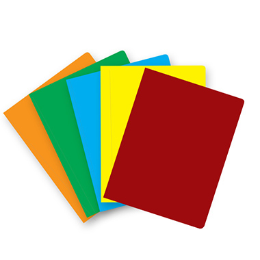 Pack 50 subcarpetas folio color intenso rojo 240 g