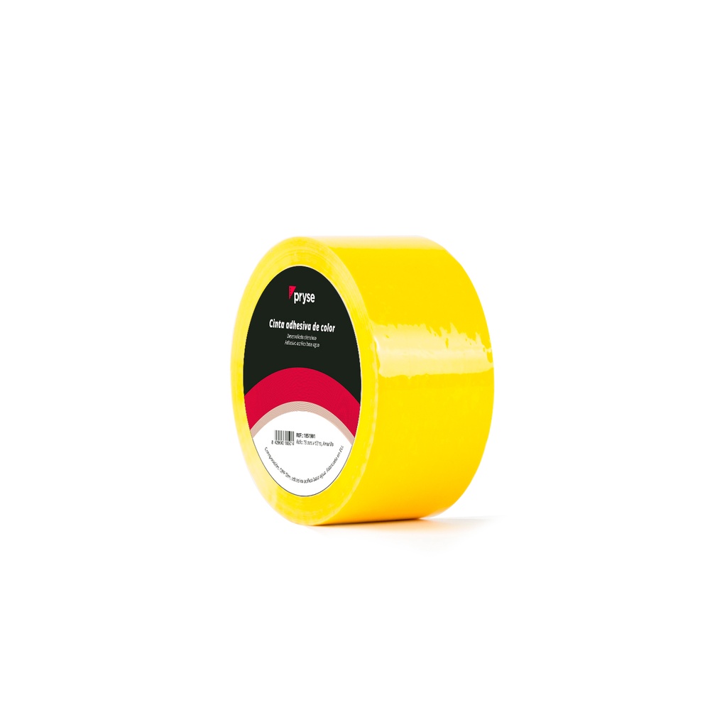 Rollo 48 mm x 63 m cinta oPP adhesiva amarilla
