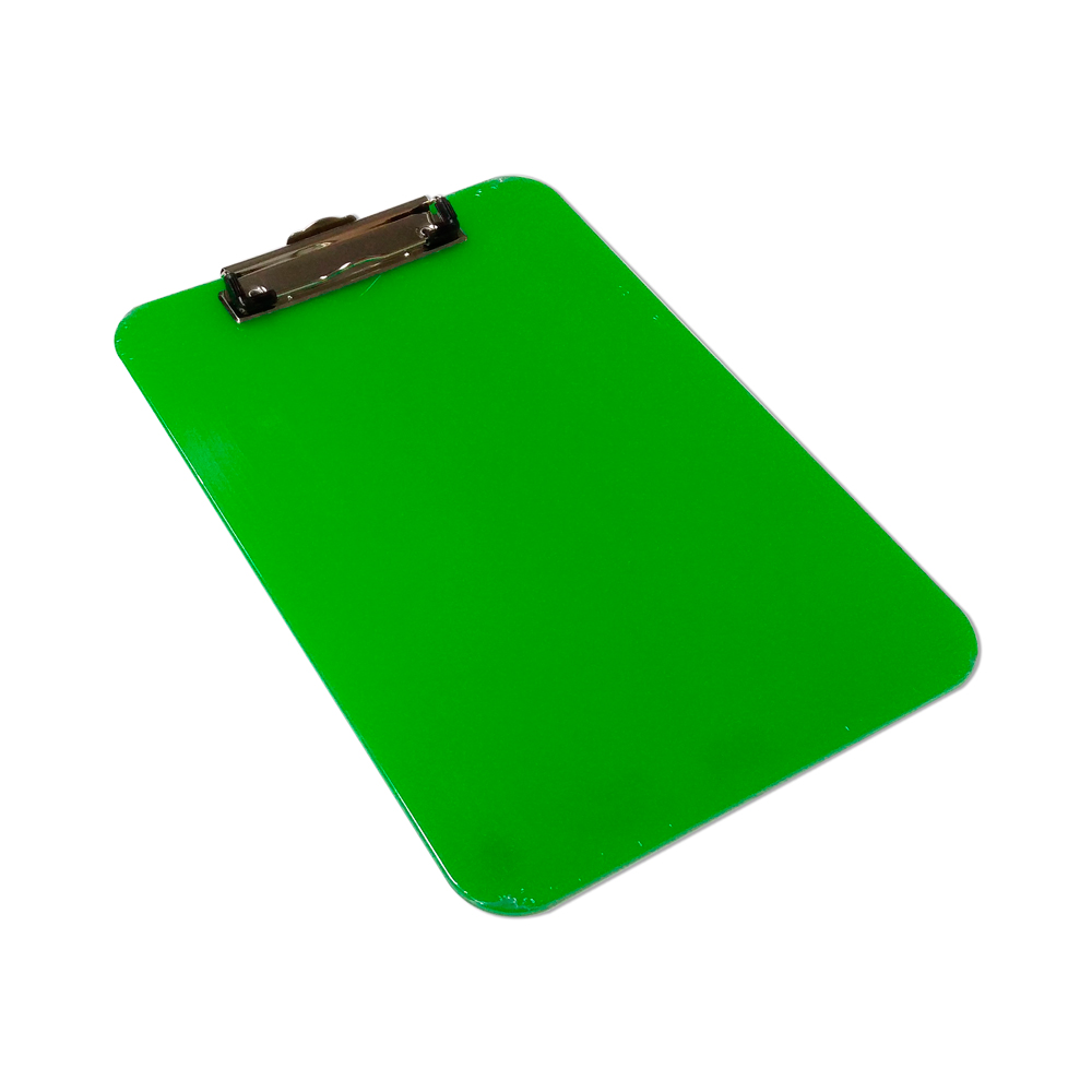 Tablero clip A4 317 x 230 mm neón verde