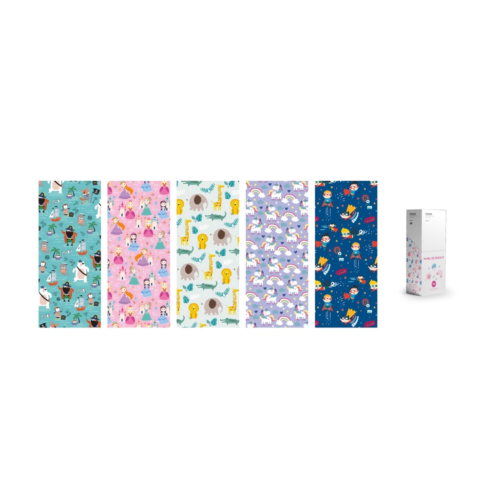 Expositor 50 rollos 0.7 x 2 m infantil