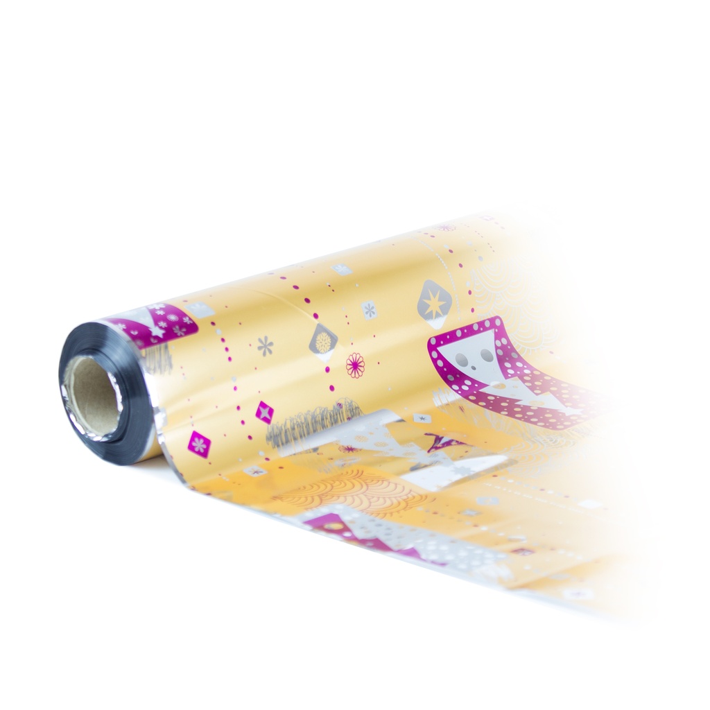 Bobina 0.7 x 50 metros metalizada árbol fondo oro