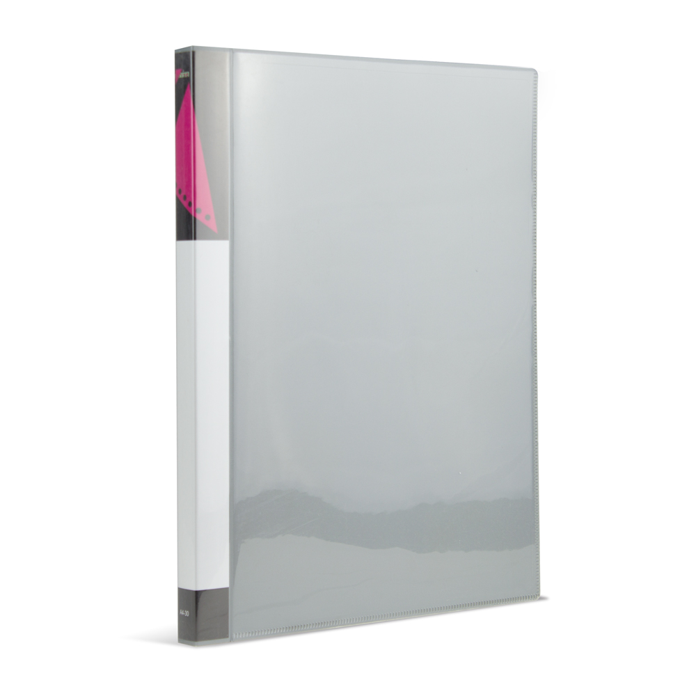 Carpeta 20 fundas PP A4 personalizable gris