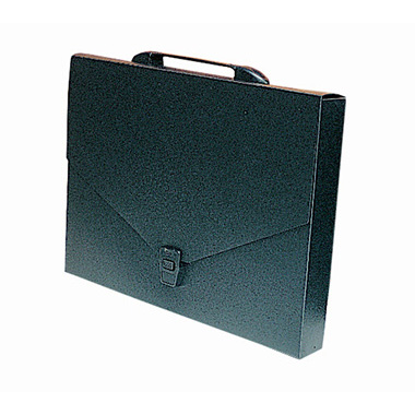 Maletín PP económico negro 360 x 260 x 40 mm
