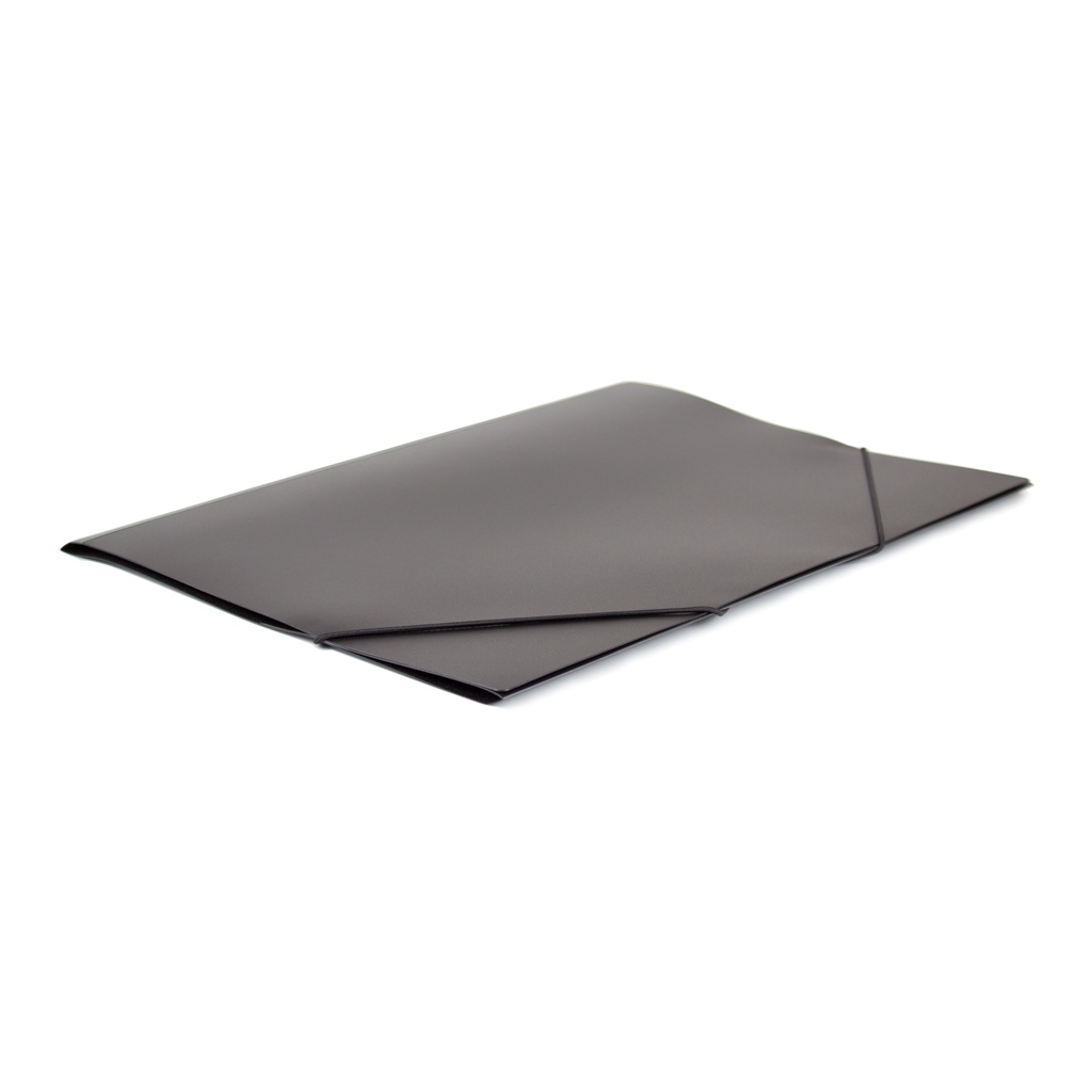Carpeta gomas 1 solapa 355 x 261 mm 5 µm negra opaca