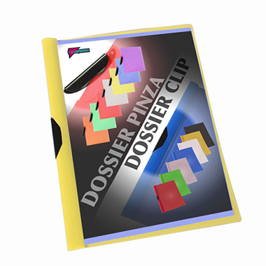 Dossier clip A4 amarillo