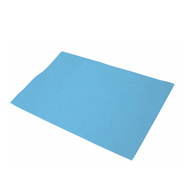 Bolsa 10 láminas fieltro 40 x 60 cm azul claro