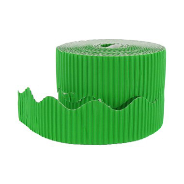 Borde cartón ondulado verde 10 cm x (7.5 m x 2)