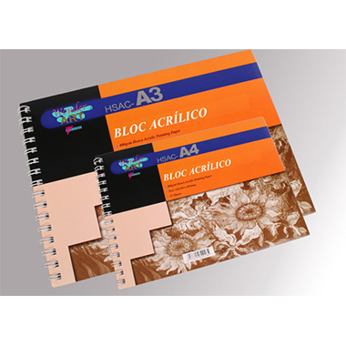Cuaderno dibujo A3 acrílico 12 hojas 400 g