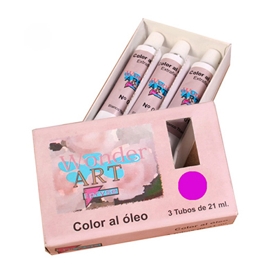 Caja 3 tubos 21 ml óleo nº 17 magenta
