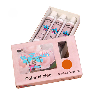 Caja 3 tubos 21 ml óleo nº 19 rojo cadmiun medio
