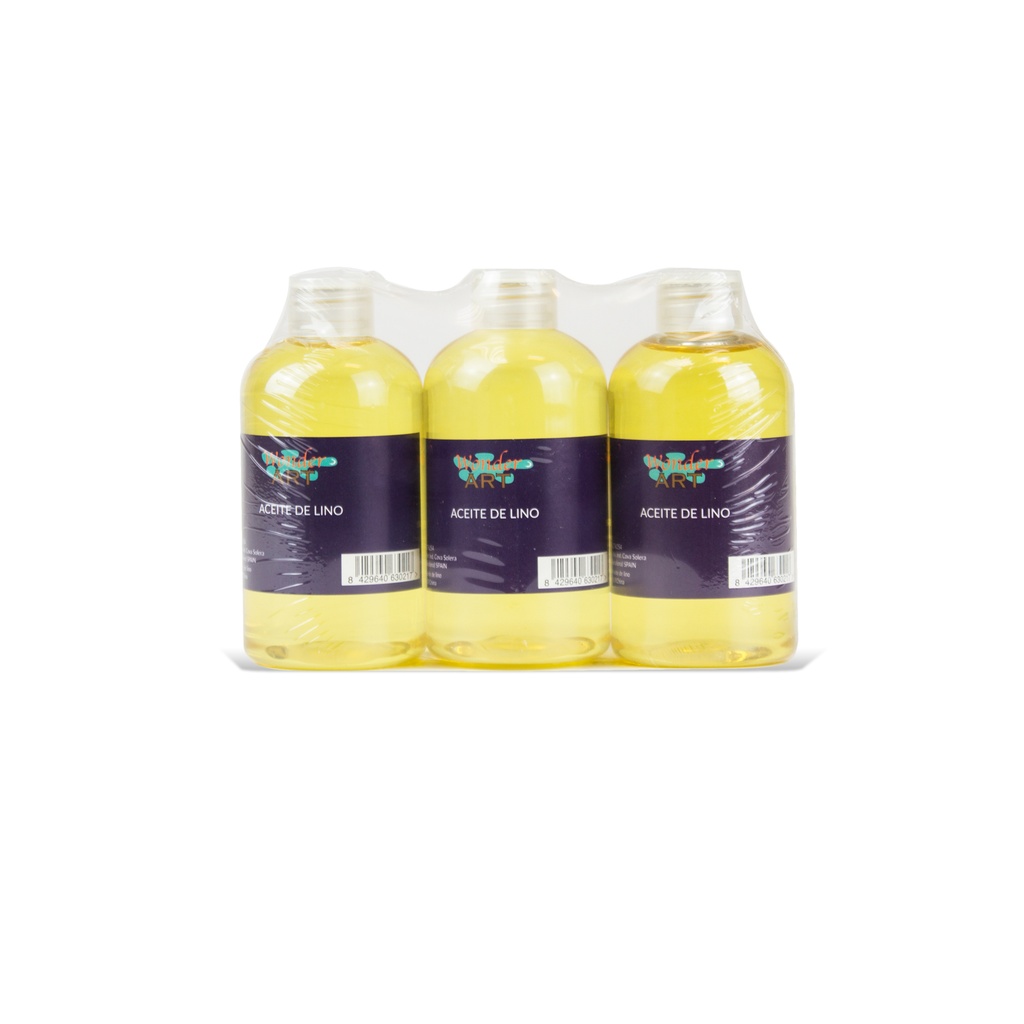 Pack 3 frascos 125 ml aceite de lino