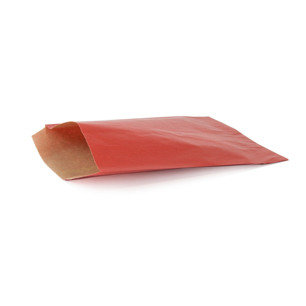 Sobre plano 50g 17 x 24 cm kraft rojo