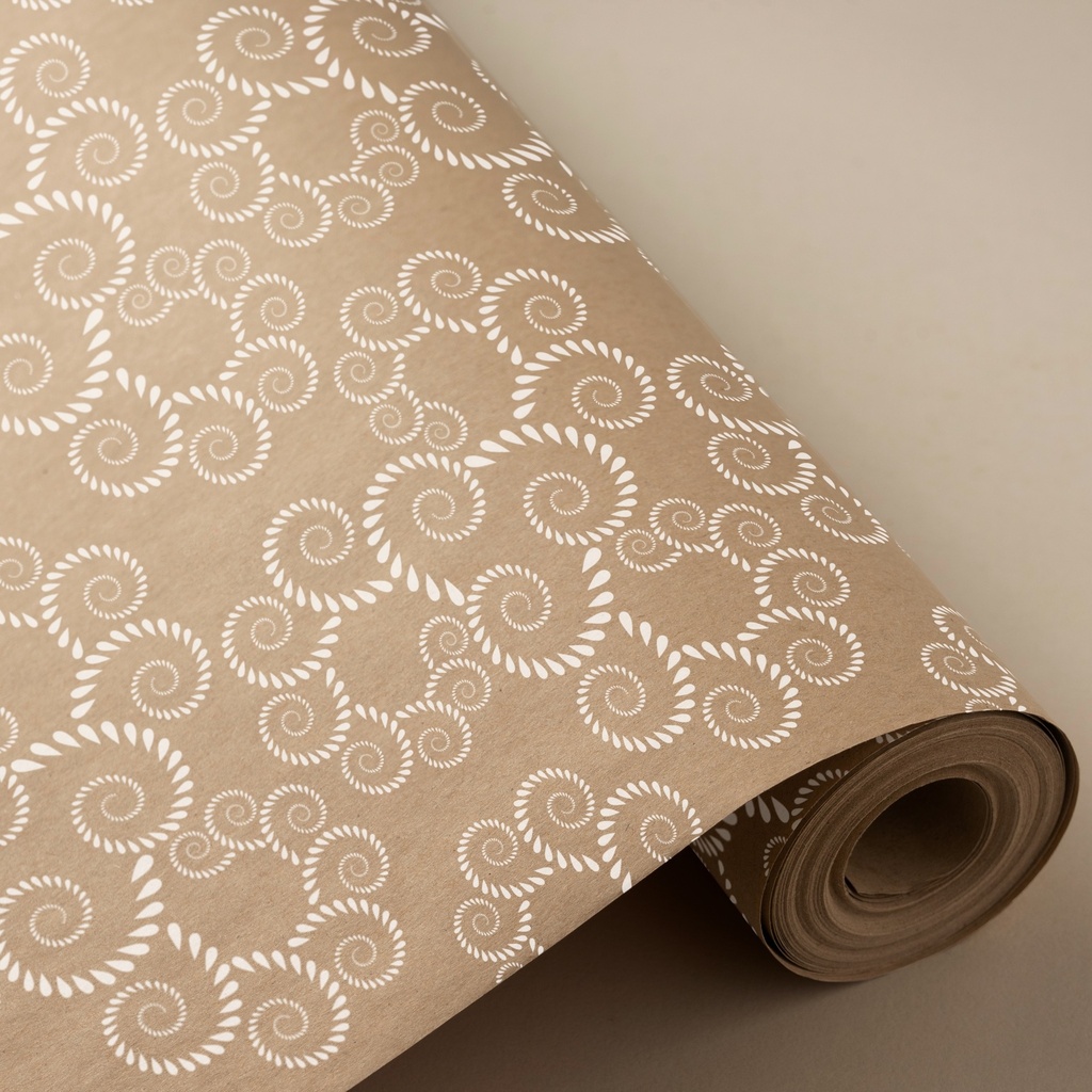 Bobina 62cm 4 kg 100% kraft reciclado espiral blanca