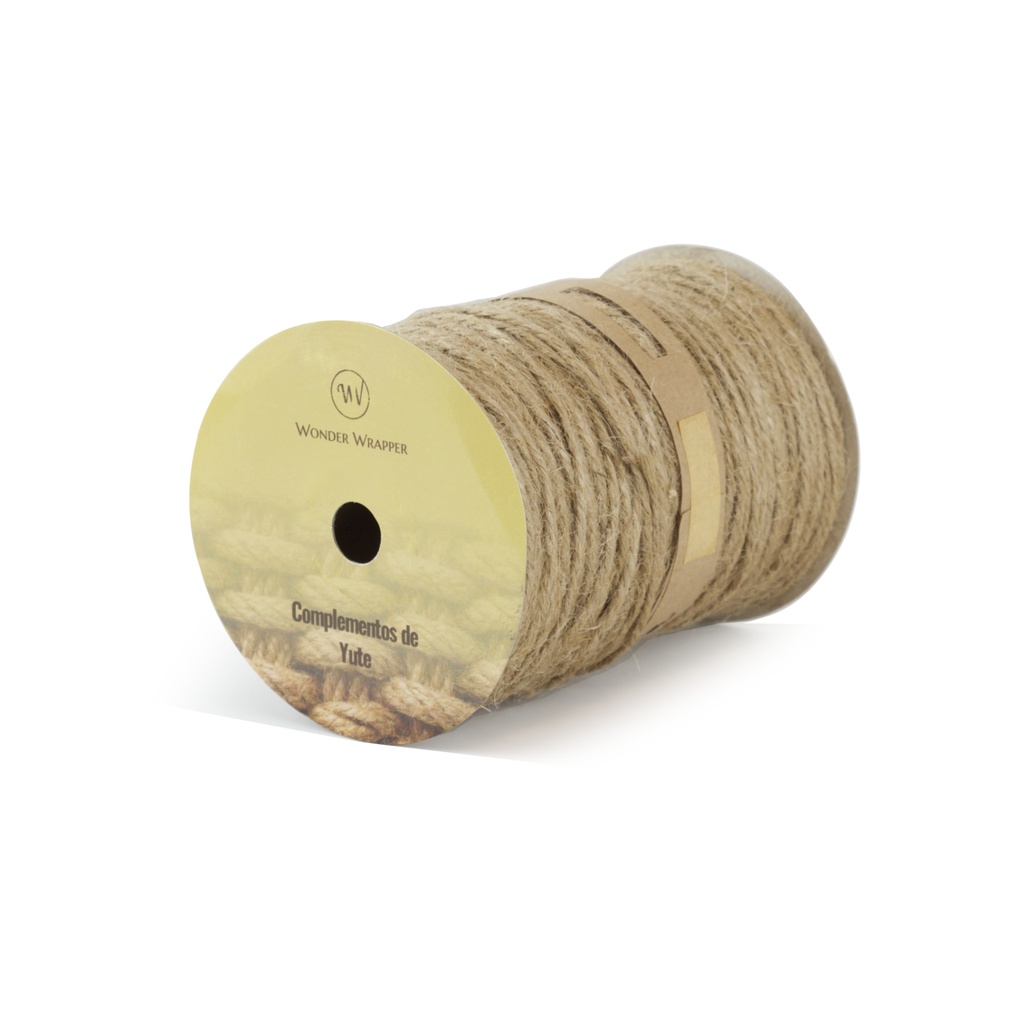 Cordón de yute rollo 1,5 mm x 100 m natural