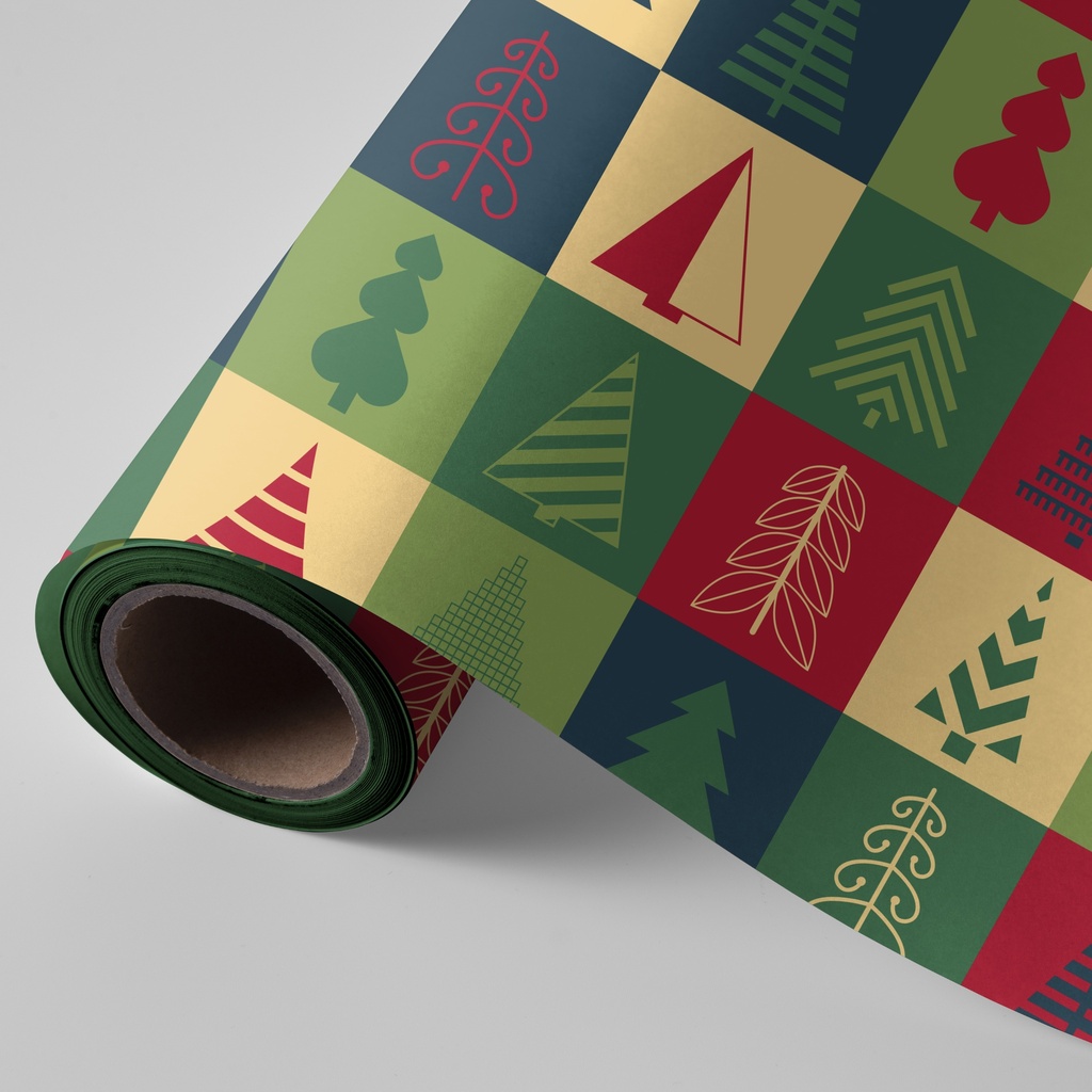 Bobina de 62 cm 4 kg navidad cuadros de árboles