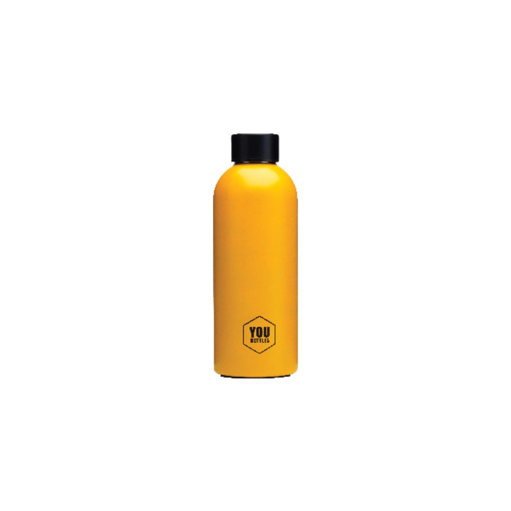 Botella de Acero Inoxidable de 500 ml Naranja