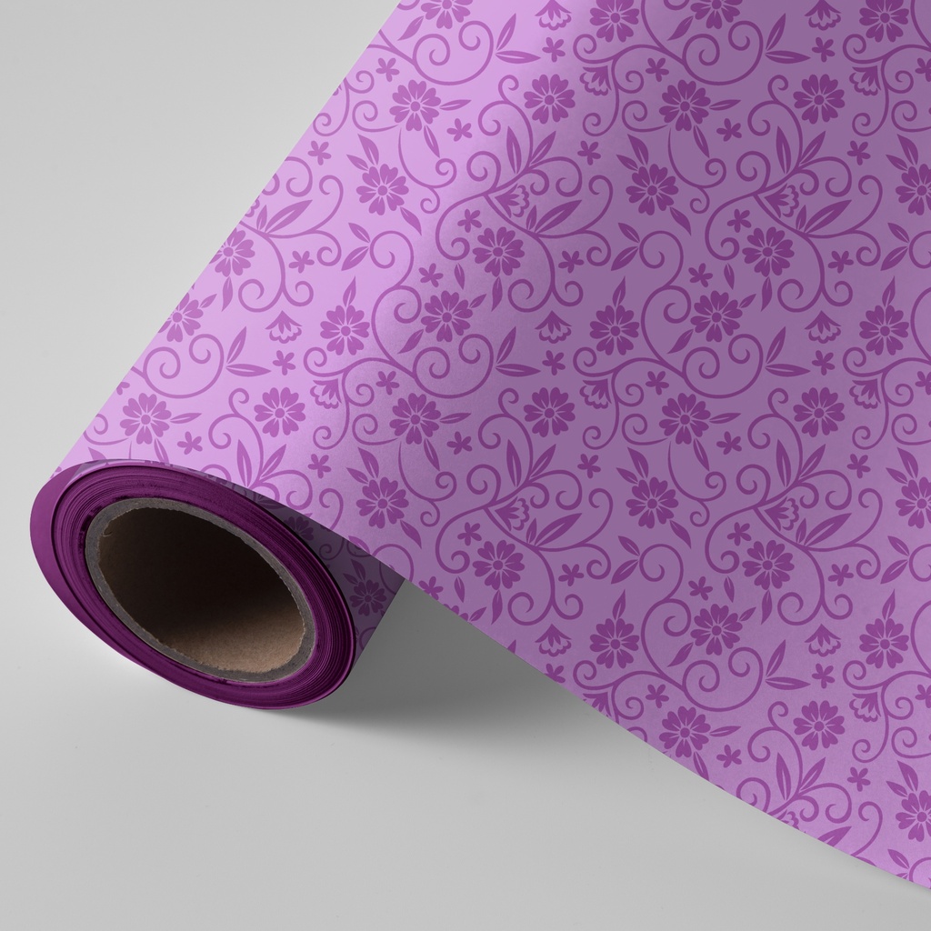 Bobina de 62 cm 4 kg flores lilas
