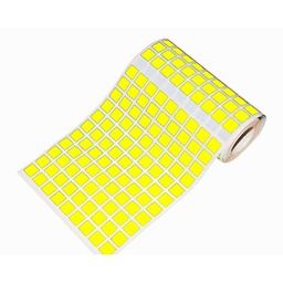 [1041032] Caja rollo 5.643 gomets cuadrado pequeño amarillo