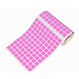 [1041036] Caja rollo 5.643 gomets cuadrado pequeño rosa