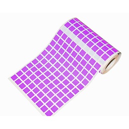 [1041037] Caja rollo 5.643 gomets cuadrado pequeño lila