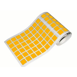 [1041044] Caja rollo 2.736 gomets cuadrado mediano naranja