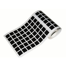 [1041045] Caja rollo 2.736 gomets cuadrado mediano negro