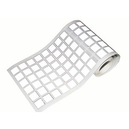 [1041049] Caja rollo 2.736 gomets cuadrado mediano blanco