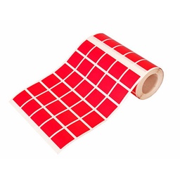 [1041050] Caja rollo 1.710 gomets cuadrado grande rojo