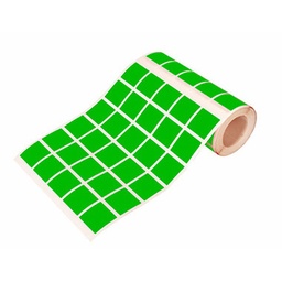 [1041053] Caja rollo 1.710 gomets cuadrado grande verde