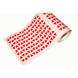 [1041060] Caja rollo 6.840 gomets triángulo pequeño rojo