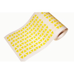 [1041062] Caja rollo 6.840 gomets triángulo pequeño amarillo