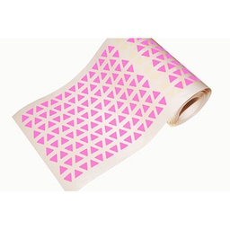 [1041066] Caja rollo 8.640 gomets triángulo pequeño rosa