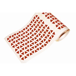 [1041068] Caja rollo 6.840 gomets triángulo pequeño marrón