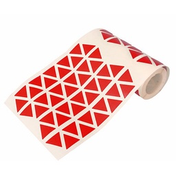 [1041080] Caja rollo 2.508 gomets triángulo grande rojo