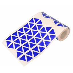 [1041081] Caja rollo 2.508 gomets triángulo grande azul
