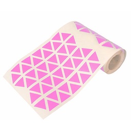 [1041086] Caja rollo 2.508 gomets triángulo grande rosa