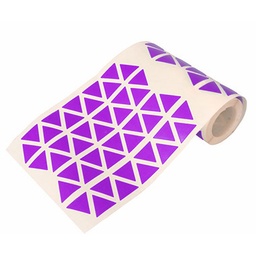 [1041087] Caja rollo 2.508 gomets triángulo grande lila