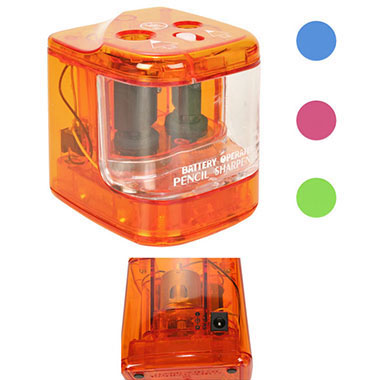 [1060075] Pack 4 afilalápices doble eléctrico surtidos 6V 1A
