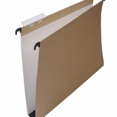 [1240011] Caja 50 carpetas A4 U30 kraft bicolor visor superior 65 mm