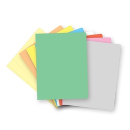 [1261005] Pack 50 subcarpetas A4 pastel verde 180 g