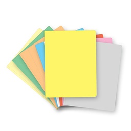[1261023] Pack 50 subcarpetas folio pastel amarillo 180 g
