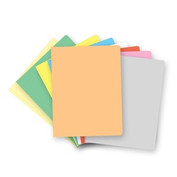 [1261026] Pack 50 subcarpetas folio pastel naranja 180 g