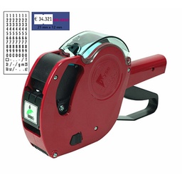 [1530033] Etiquetadora Pryse 1 línea 7 dígitos MX5500NEW roja