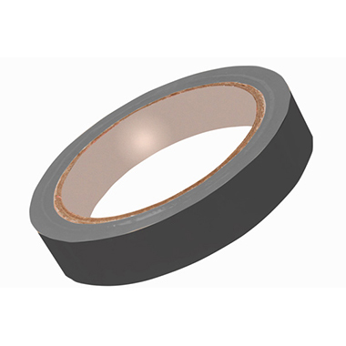 [1830056] Pack 12 rollos cinta adhesiva 66 m x 12 mm PVC negra