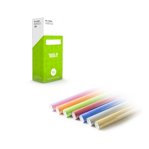 [3150035] Expositor 50 rollos 0.7 x 2 m mil rayas