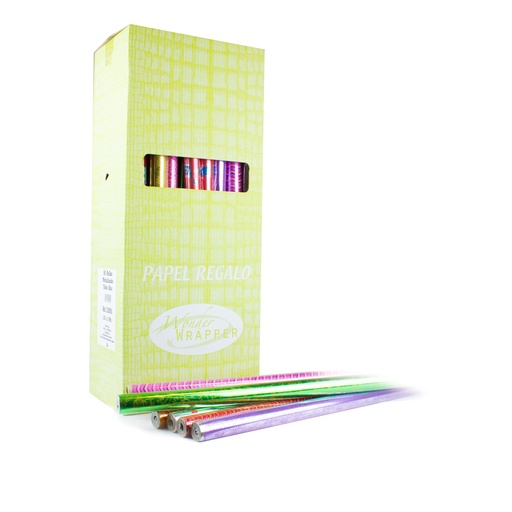 [3150051] Expositor 50 rollos 0.7 x 1.5 m metalizado todo año